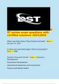  DST review exam questions with certified solutions 2024&vert;2025  When was Delta Sigma Theta Sorority founded&quest; - Ans>> January 13&comma; 1913  In what year was Delta Sigma Theta Incorporated&quest; - Ans>> 1930  Sorority's five point thrust&quest; - Ans>