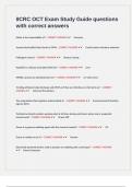 IICRC OCT Exam Study Guide questions with correct answers&period;