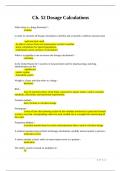 Ch&period; 52 Dosage Calculations