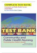 COMPLETE TEST BANK&colon; Community and Public Health Nursing  Tenth Edition by Cherie Rector latest Update&period; 
