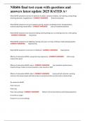 NR606 final test exam with questions and answers latest update 2025 RATED A&plus;