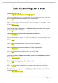 basic pharmacology unit 1 exam