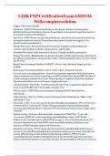 LEIK FNP Certification Exam 4 2025&sol;26 With complete solution 
