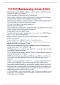 MN 553 Pharmacology Exam 2 2025 
