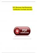 NCC ELECTRONIC FETAL MONITORING EXAM 2024 ACTUAL EXAM COMPLETE 360 QUESTIONS WITH DETAILED VERIFIED ANSWERS &lpar;100&percnt; CORRECT ANSWERS&rpar; &sol;ALREADY GRADED A&plus;