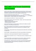 PHC 6001 Final Exam Questions and Answers 