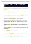 Business Intro Chapter 17 Credible Notes