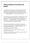 Safety and Infection Control Exam with answers