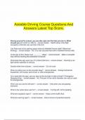Aceable Driving Course bundled exam 100&percnt; verified &vert;2025>26&vert;