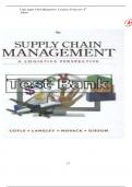 Test Bank Supply Chain Management a Logistics Perspective&comma; 9th Edition by John Joseph Coyle&comma; C&period; John Langley&comma; Robert A&period; Novack & Brian J&period; Gibson &sol;&sol; 9787302562375 &sol;&sol; All Chapters included LATEST