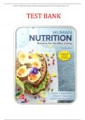 Complete Test Bank Human Nutrition 3rd Edition Stephenson Questions & Answers with rationales &lpar;Chapter 1-20&rpar; LATEST UPDATE 2025