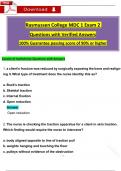 NUR 2356 &sol; NUR2356&colon; MDC 1 Exam 1 &plus; MDC 1 Exam 2&colon; ALL IN ONE &lpar;2025 &sol; 2026&rpar; Questions with Revised Answers - Rasmussen College