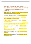  PORTAGE LEARNING BIOD 101 MODULE 2 EXAM&sol; PORTAGE LEARNING BIOD 101 MODULE 2 EXAM 2025 UPDATE QUESTIONS AND ANSWERS