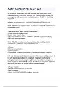 AANP AGPCNP PSI Test 1 & 2 Questions with Complete Solutions Graded A&plus; &vert;  Latest Updated 2025