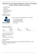 AIR-601S Air and Space Missions Lesson 5 Progress Check Arizona State University
