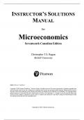 Solution Manual For Microeconomics&comma; 17th Canadian Edition&comma; By Christopher Ragan&comma; All Chapters 1 - 20