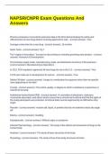 NAPSR CNPR Exam Questions And Answers&period;
