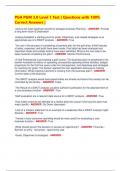 PGA PGM 3&period;0 Level 1 Test &vert; Questions with 100&percnt;  Correct Answers &vert;
