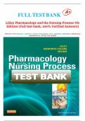 Test Bank for Lilley Pharmacology&comma; and the Nursing Process 7th Edition by Linda Lane Lilley&comma; Shelly Rainforth Collins & Julie S&period; Snyder &sol;&sol; 9780323529495 &sol;&sol;All Chapters included&vert; LATEST