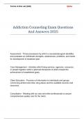 Addiction Counseling Exam Questions And Answers 2025