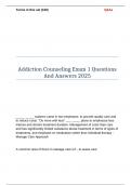 Addiction Counselor Questions And Answers 2025