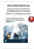 Solution Manual For Construction Accounting and Financial Management&comma; 4th Edition by Steven J&period; Peterson&comma; Complete Chapters 1 - 18&comma; Verified Latest Version