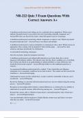 NR-222 Quiz 3 Exam Questions With Correct Answers A&plus;