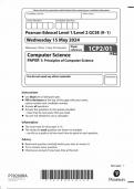  2024 Pearson Edexcel Gcse Computer Science Paper 1 &lpar;1CP2&sol;01&colon; Principles of Computer Science&rpar;