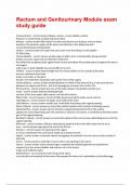 Rectum and Genitourinary Module exam study guide&period;pdf