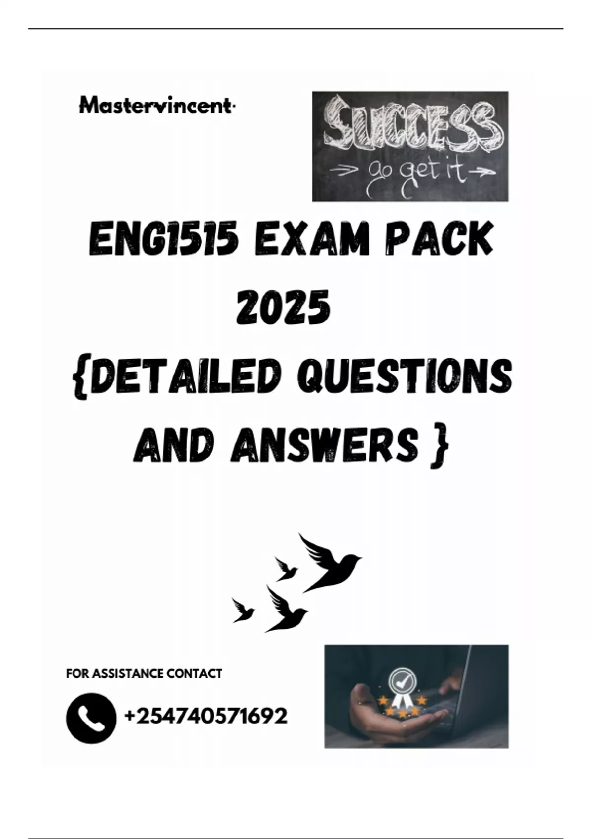 Detailed Questions ENG1515 EXAM PACK 2025 {DETAILED QUESTIONS AND ANSWERS } - ENG1515 ...