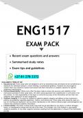ENG1517 EXAM PACK 2026 - DISTINCTION GUARANTEED