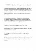 WGU D080 OA Questions with Complete Solutions Graded A&plus;