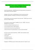 D389 Learning Strategies in Higher Education Flash Cards&vert; Latest Updated Questions and Answers Verified 100&percnt; Correct