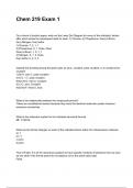 Chem 219 Exam 1  2025&sol;2026 QUESTIONS AND CORRECT DETAILED ANSWERS &lpar;VERIFIED ANSWERS&rpar; &vert;ALREADY GRADED A&plus;&vert;BRAND NEW&excl;&excl;