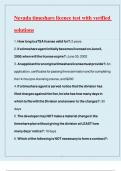 Nevada timeshare licence test with verified solutions