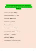 PSS Class Modules 1-6 Exam QUESTIONS WITH COMPLETE SOLUTIONS &lpar;ANSWERS VERIFIED 100&percnt; CORRECT&rpar;