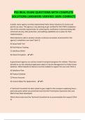 PSS REAL EXAM QUESTIONS WITH COMPLETE SOLUTIONS &lpar;ANSWERS VERIFIED 100&percnt; CORRECT&rpar;