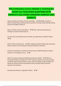 PSS Certification Course&colon; Module 1- Entering the Health Care Field EXAM QUESTIONS WITH COMPLETE SOLUTIONS &lpar;ANSWERS VERIFIED 100&percnt; CORRECT&rpar;