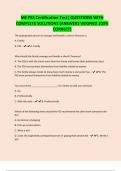 PSS EXAMS BUNDLE&vert;  Latest Updated Questions and Answers Verified 100&percnt; Correct