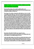 D236 Patho OA Exam With 100&percnt; Correct And Verified Answers