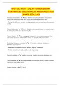 SPMT 262 Exam 1 &vert;QUESTIONS&sol;ANSWERS &lpar;VERIFIED AND WELL DETAILED ANSWERS&rpar; LATEST UPDATE 2024&sol;2025