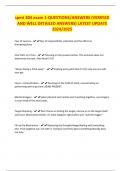 spmt 304 exam 1-QUESTIONS&sol;ANSWERS &lpar;VERIFIED AND WELL DETAILED ANSWERS&rpar; LATEST UPDATE 2024&sol;2025