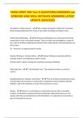 TAMU SPMT 304 Test 3-QUESTIONS&sol;ANSWERS son &lpar;VERIFIED AND WELL DETAILED ANSWERS&rpar; LATEST UPDATE 2024&sol;2025