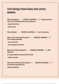 5236 Biology Praxis Exam with correct answers