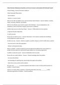 Clinical Decision Making Exam Questions and Correct Answers Latest Update 2025 &lpar;Already Passed&rpar;