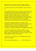 Phikeia Final Test Questions With Complete Solutions
