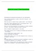 PGA 3&period;0 Level 2 Test Questions