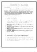 CASE STUDY ON H PARAMETER