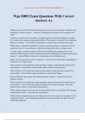 Wgu D005 Exam Questions With Correct Answers A&plus;