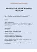 Wgu D005 Exam Questions With Correct Answers A&plus;